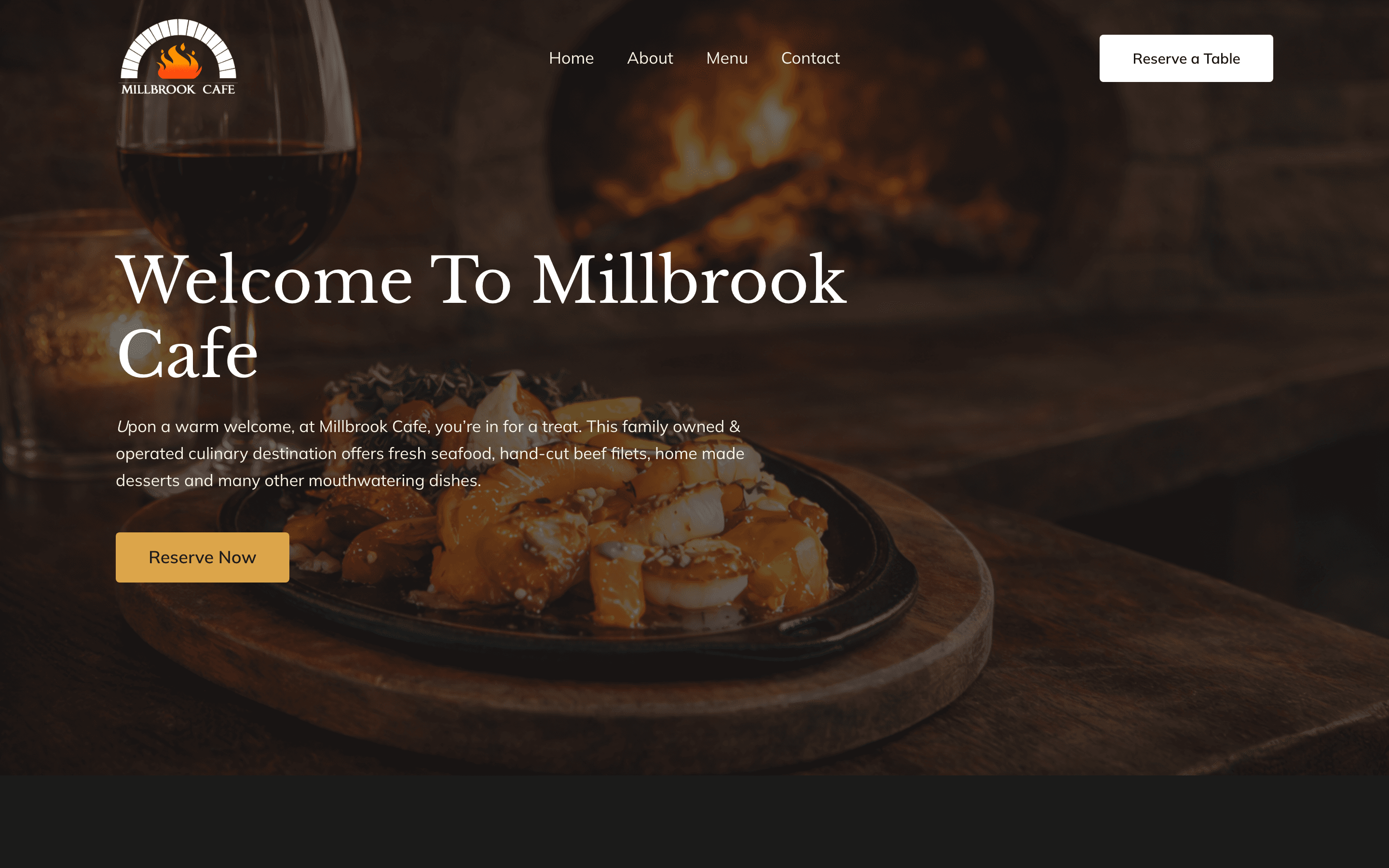 Millbrook Cafe homepage
